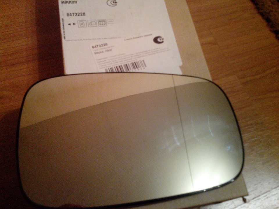 Стекло зеркала Renault Megane 2 с подогревом (Alkar)