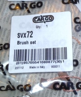 Щётка стартера комплект (Cargo)